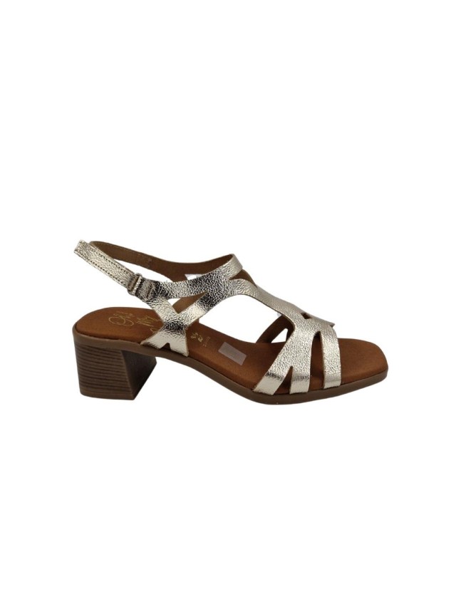sandalias tacón my sandals champan 5615