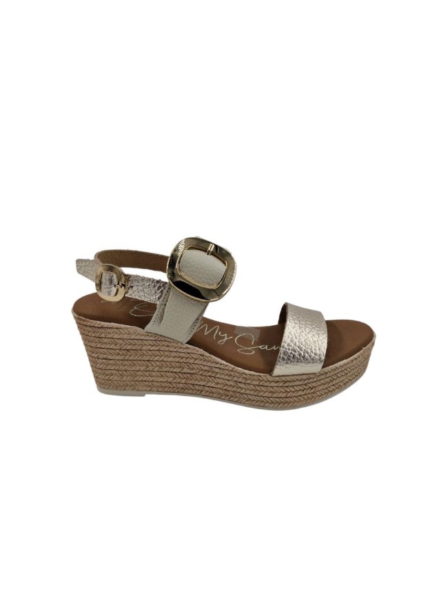 sandalias cuña my sandals hielo 5723