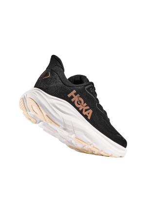 deportivos running hoka clifton 9 negro-rosa 1162031brg