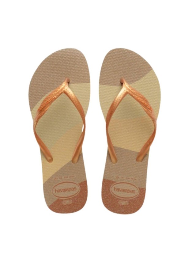chanclas havaianas fantasia rosa-oro...