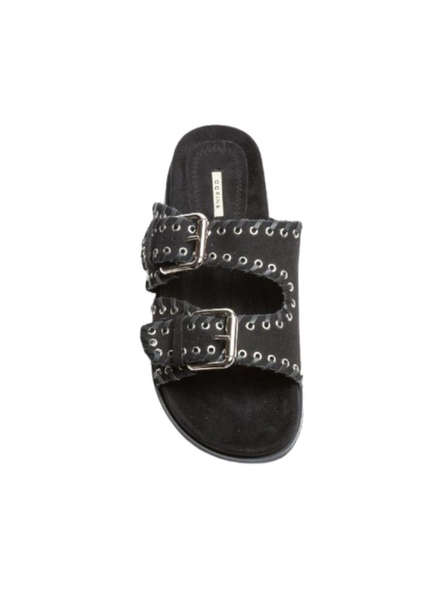 sandalias planas corina m5455 NEGRO