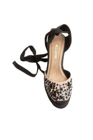 alpargatas esparto corina nude-negro m5257