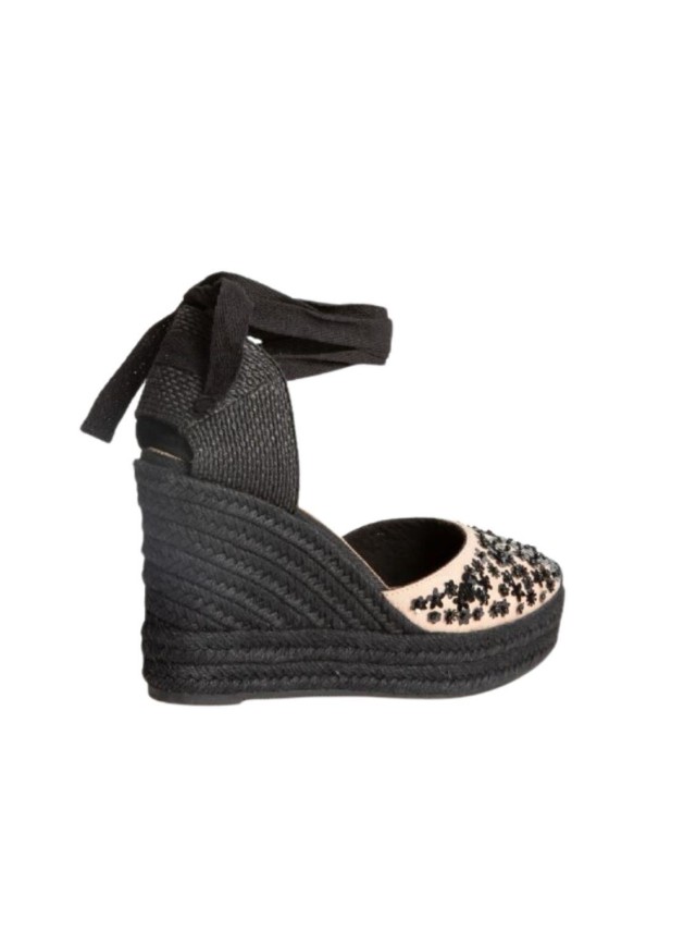 alpargatas esparto corina nude-negro...