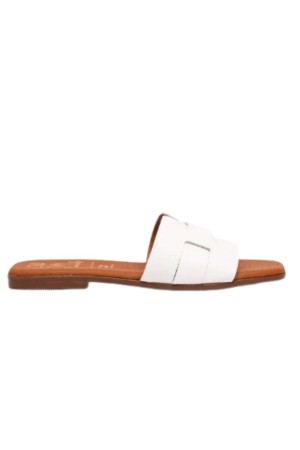 sandalias planas sandals 5550 BLANCO