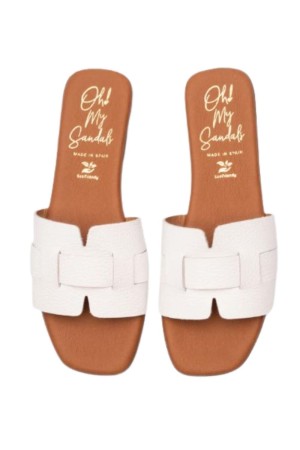 sandalias planas sandals 5550 BLANCO