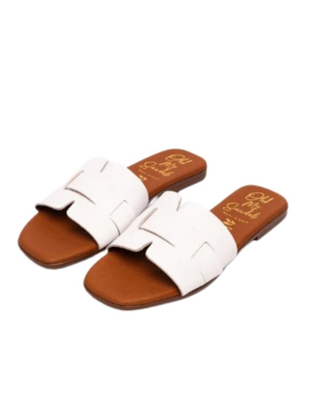 sandalias planas sandals 5550 BLANCO