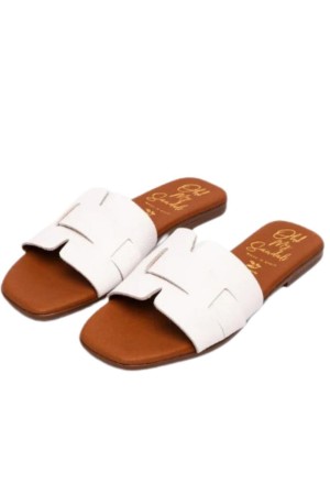 sandalias planas sandals 5550 BLANCO