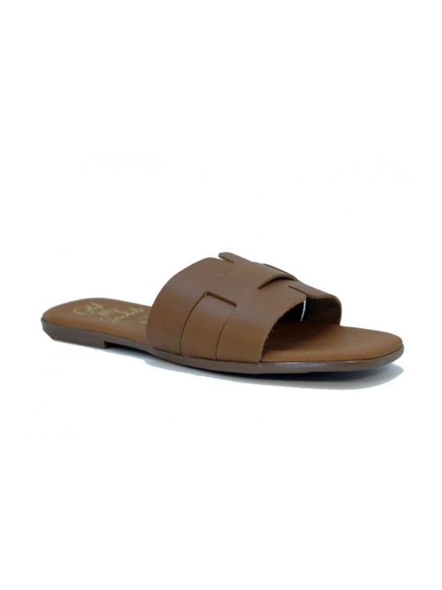 sandalias planas sandals 5550 BRANDY