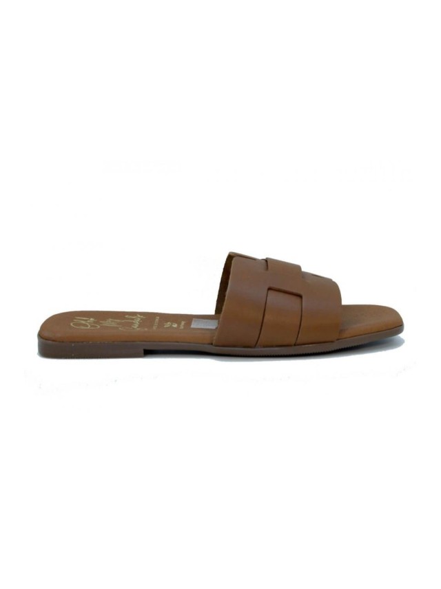 sandalias planas sandals 5550 BRANDY