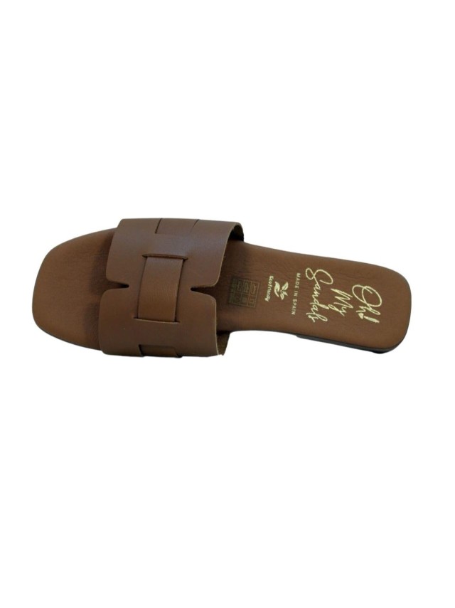sandalias planas sandals 5550 BRANDY