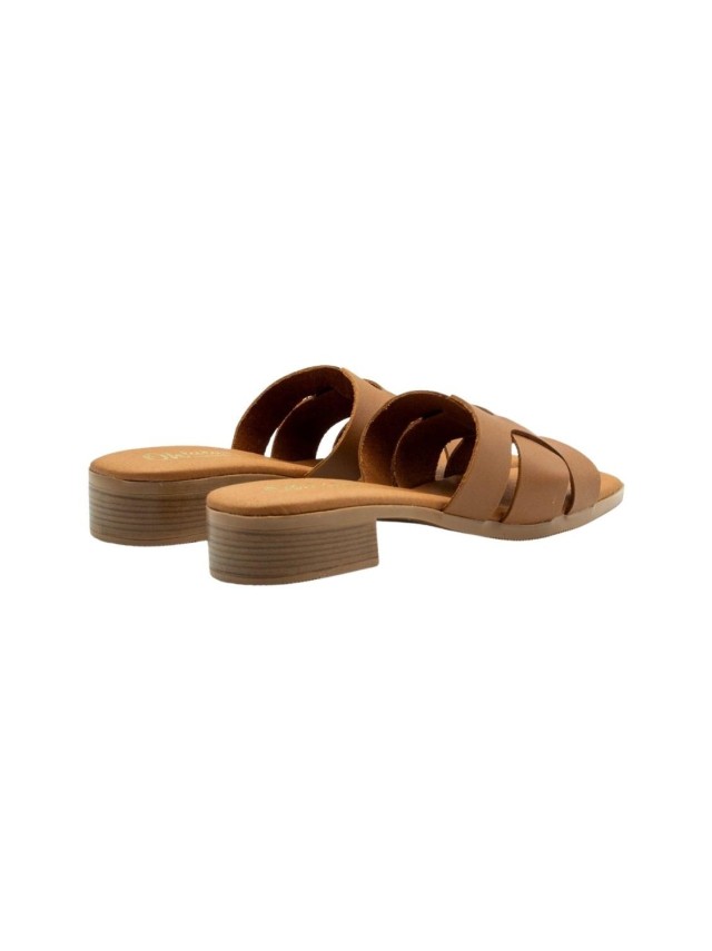 sandalias planas sandals 5600 BRANDY