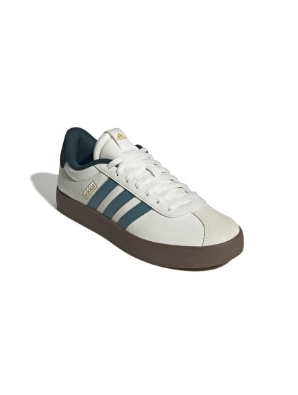 deportivos casual adidas court 3.0 blanco-verde jr8635