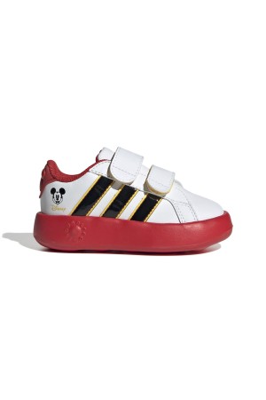 deportivos adidas court mickey blanco-rojo jq8070