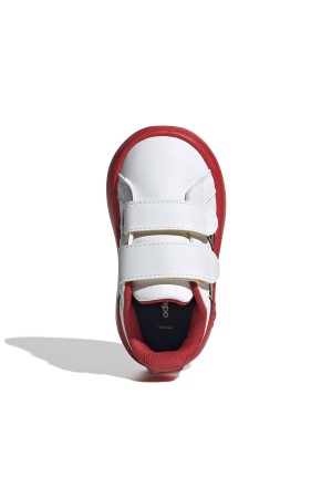 deportivos adidas court mickey blanco-rojo jq8070
