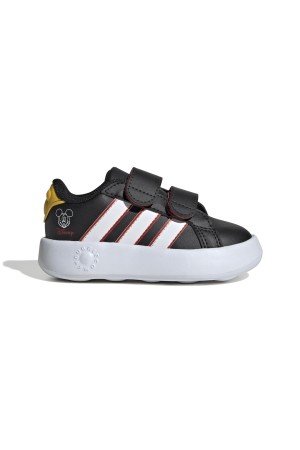 deportivos adidas court mickey negro-blanco jq8071