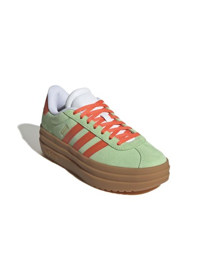 deportivos casual adidas court bold verde-naranja jq4557