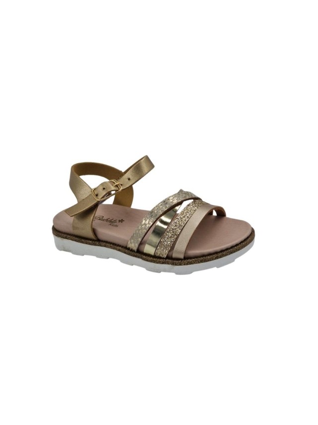sandalias bubble oro c1341