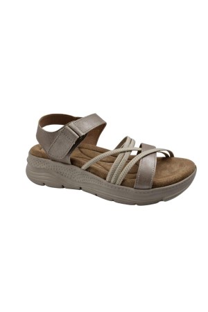 sandalias cuña calzados primavera bl2567 PLATINO