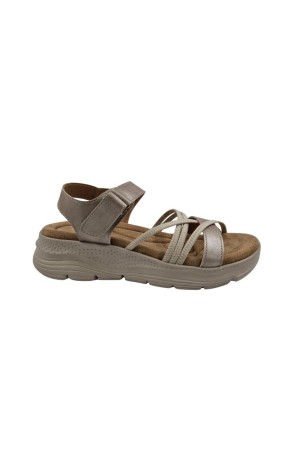 sandalias cuña calzados primavera bl2567 PLATINO