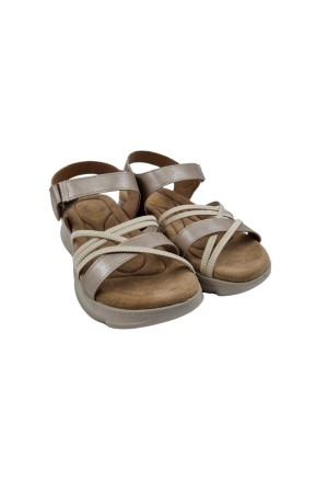 sandalias cuña calzados primavera bl2567 PLATINO