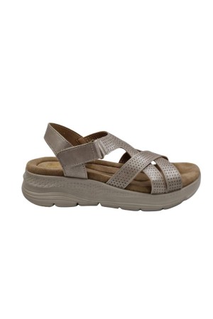 sandalias cuña calzados primavera bl2567 TAUPE