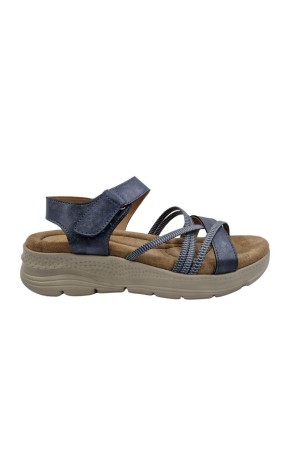 sandalias cuña calzados primavera bl2567 MARINO