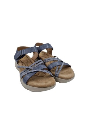 sandalias cuña calzados primavera bl2567 MARINO