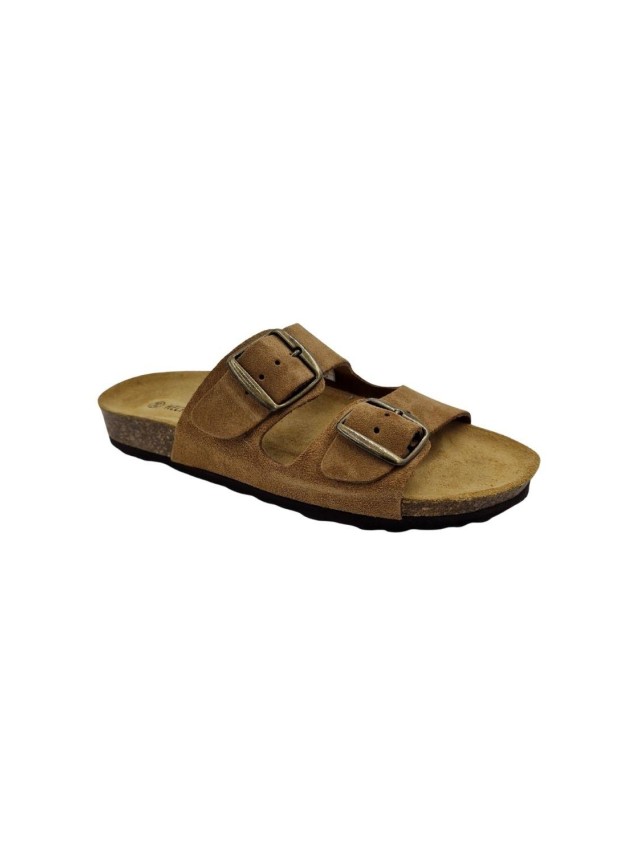 sandalias planas sevillas camel 61904