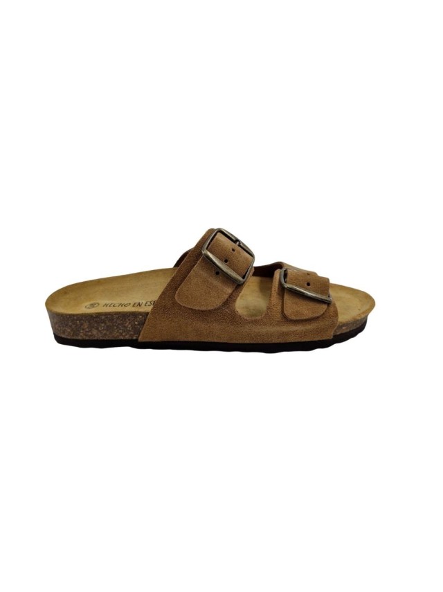 sandalias planas sevillas camel 61904