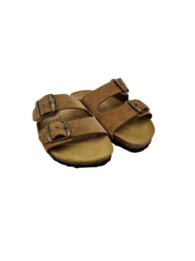 sandalias planas sevillas camel 61904