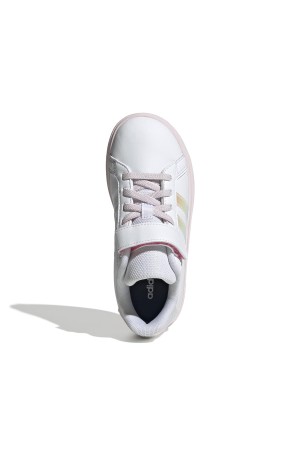 ddeportivos casual adidas grand court blanco-rosa js3939