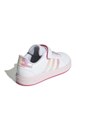 ddeportivos casual adidas grand court blanco-rosa js3939