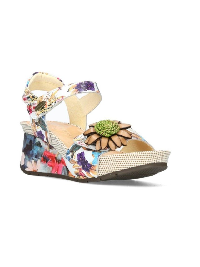 sandalias cuña laura vita beige barry 36
