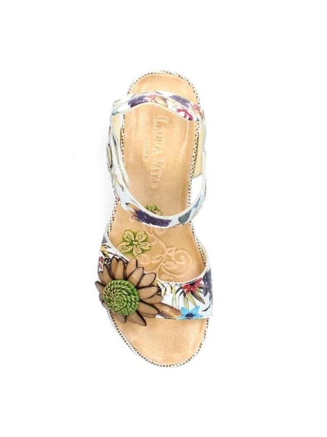 sandalias cuña laura vita beige barry 36