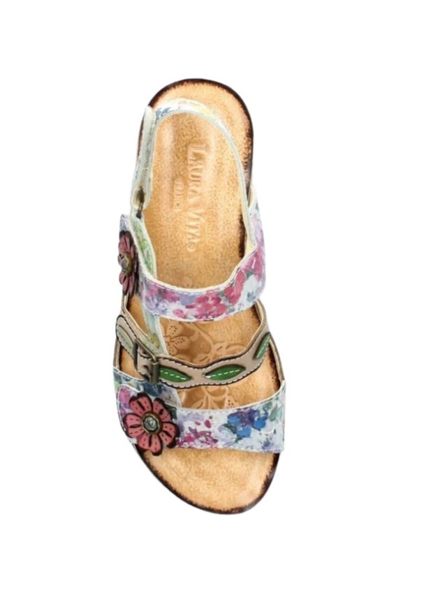 sandalias cuña laura vita beige dino30