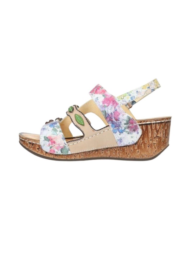 sandalias cuña laura vita beige dino30