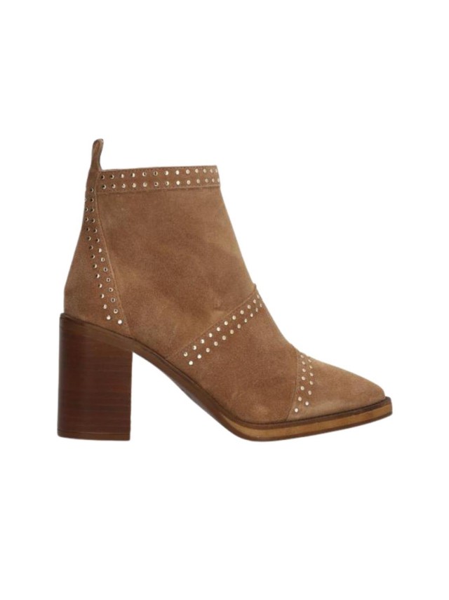 botas tacón alpe taupe 5449-11