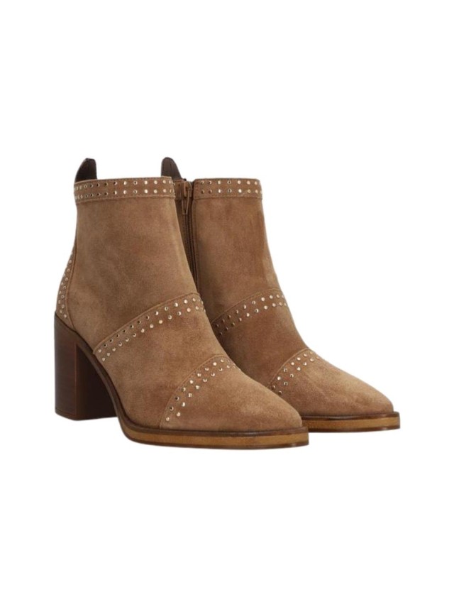 botas tacón alpe taupe 5449-11