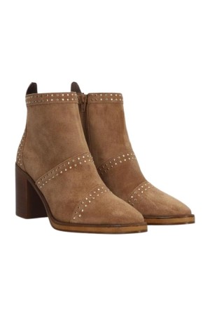 botas tacón alpe taupe 5449-11