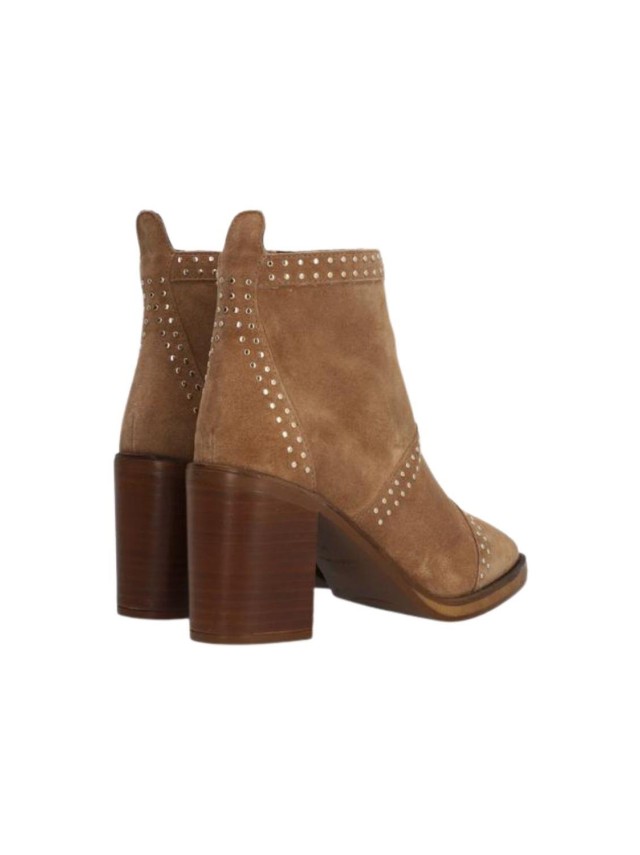 botas tacón alpe taupe 5449-11