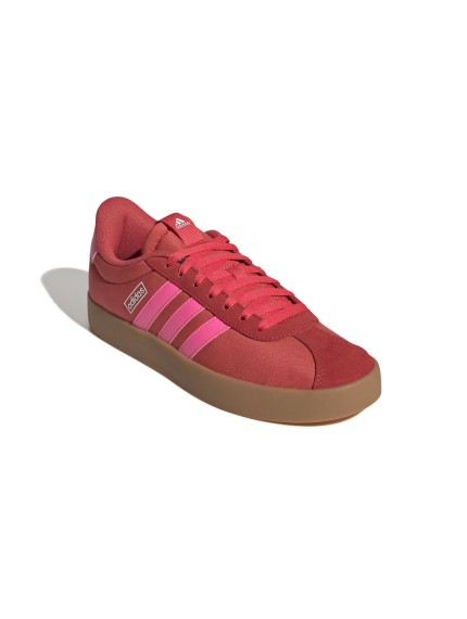 deportivos casual adidas court 3.0 rojo-fuxia js2056