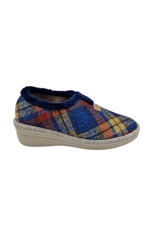 zapatillas casa cuña pinturines marino c-374-a