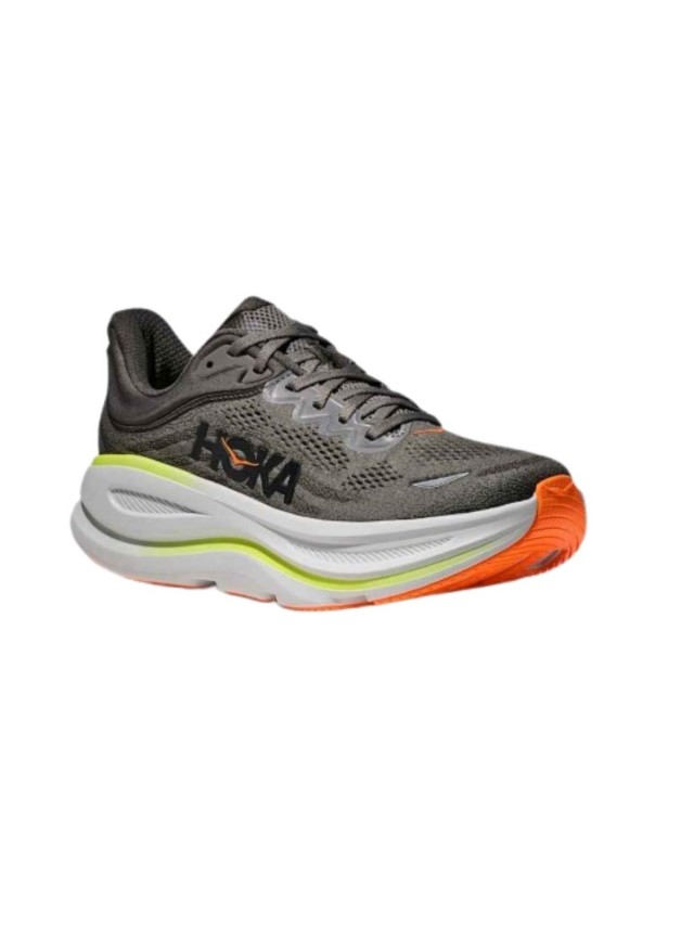 deportivos running hoka bondi 9 gris...