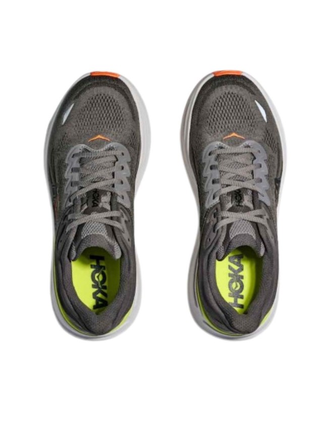 deportivos running hoka bondi 9 gris...