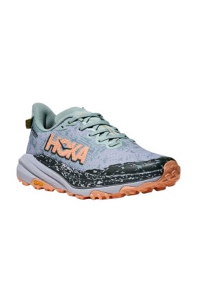 deportivos running hoka speedgoat 6 gtx verde-naranja 1155151jsh