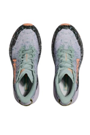 deportivos running hoka speedgoat 6 gtx verde-naranja 1155151jsh