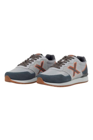 deportivos tallas grandes munich sah¡sh premium gris-naranja 4150259