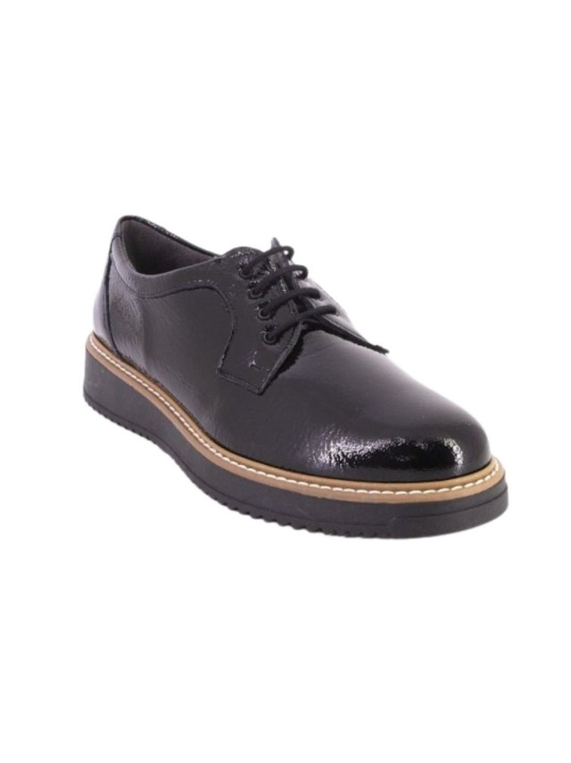 zapatos blucher pitillos negro 10761