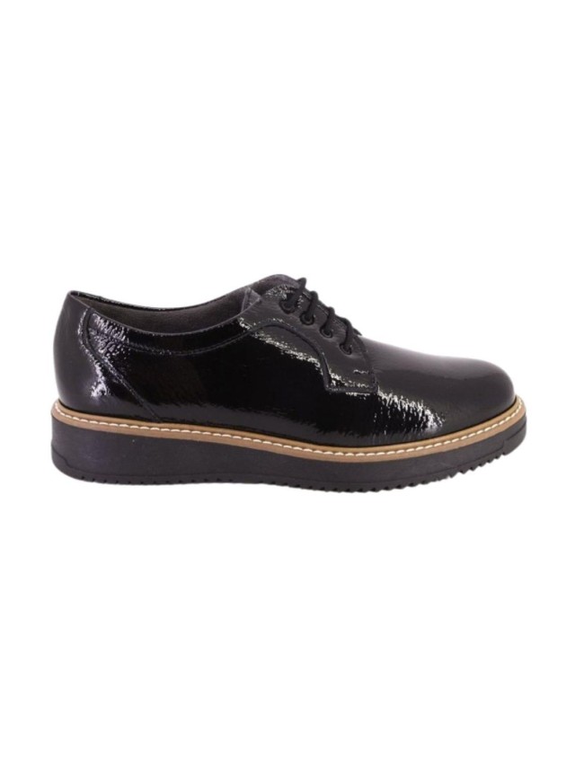zapatos blucher pitillos negro 10761