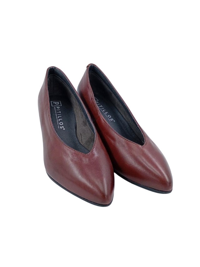 zapatos de salon pitillos 10854 BURDEOS
